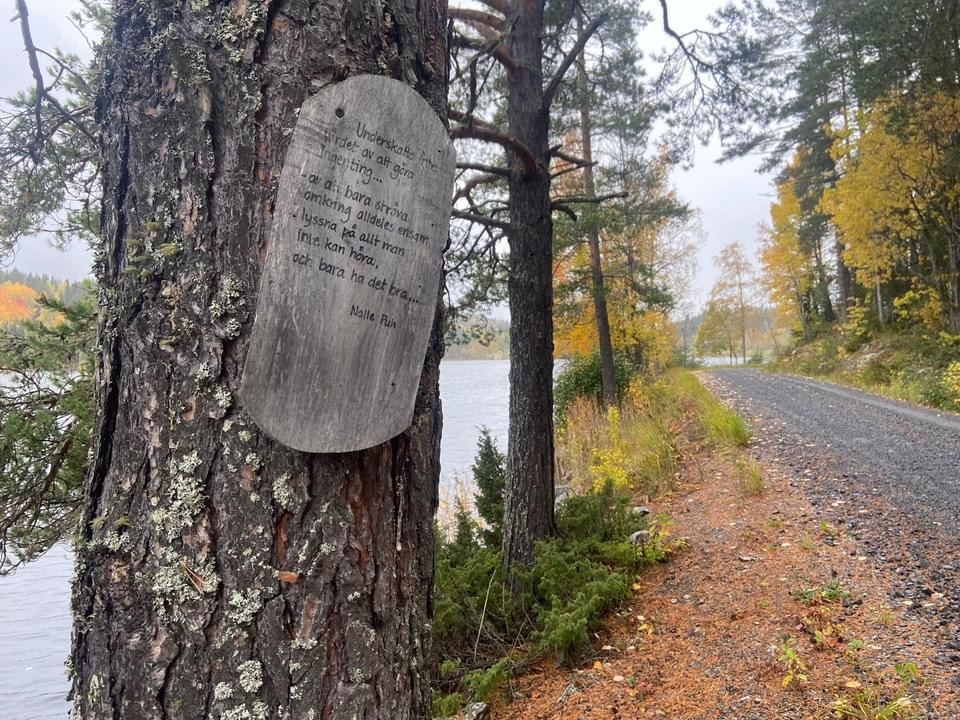 Tänkvärda ord längs leden. Av Nalle Puh