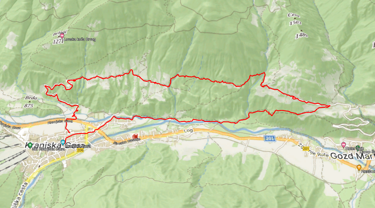 13 km och 430 höjdmeter