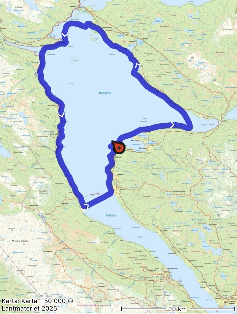 55 km