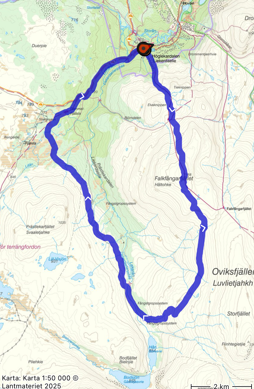 26 km. 885 höjdmeter.