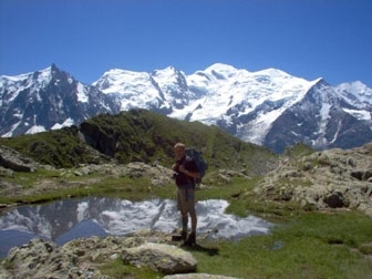 Thomas vid Mont Blanc