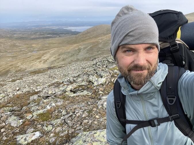 Blåsig dag, vy mot Ånnsjön