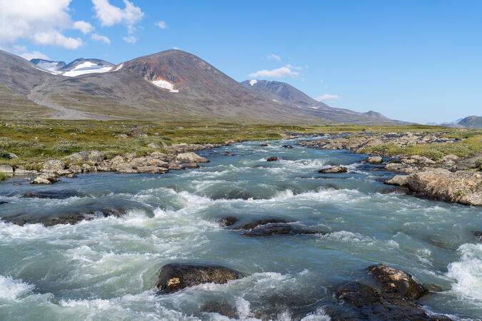 Guhkesvákkjåhkå - gränsen mot Sarek.