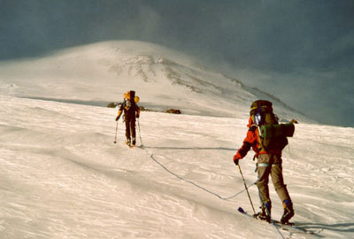 Elbrus på skidor