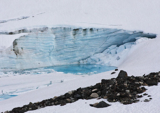 En av glaciärsjöarna