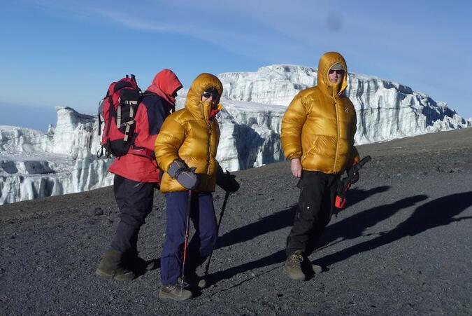 Sista biten mot Uhuru Peak