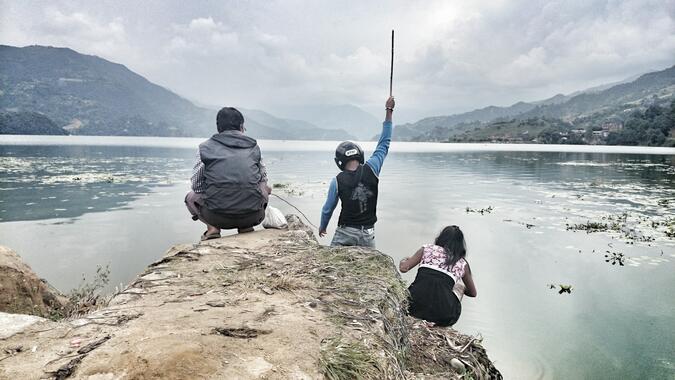 Fishing Pokhara Nepal