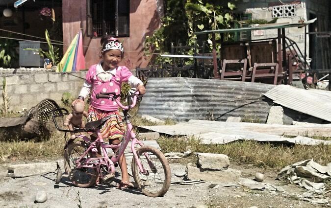 Pink Power Girl Pokhara Nepal