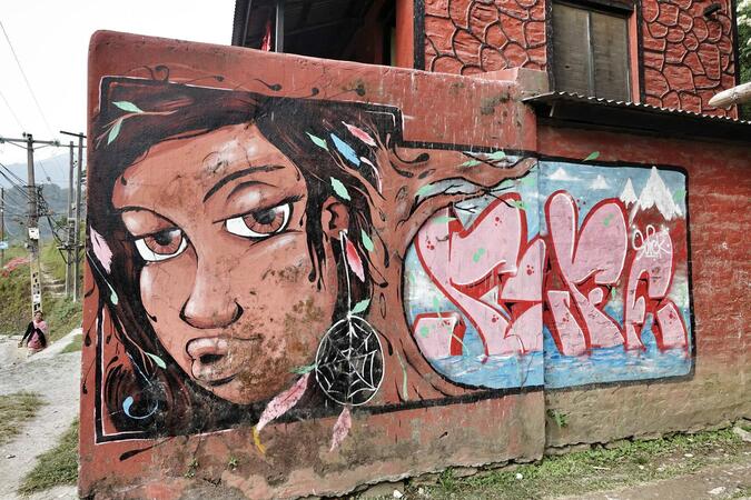 Grafitti Pokhara Nepal