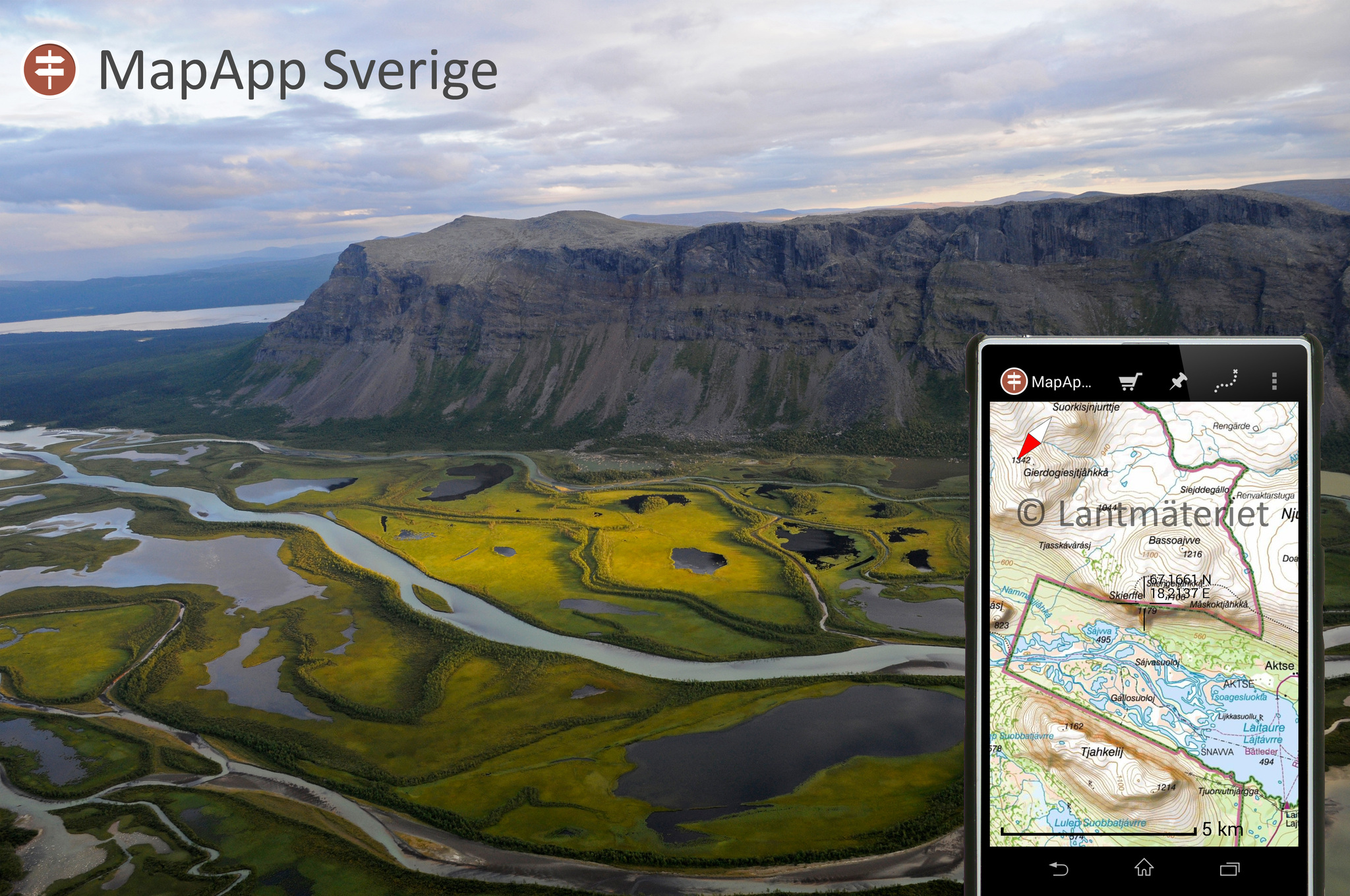 Topografiska kartor för hela Skandinavien - Utsidan