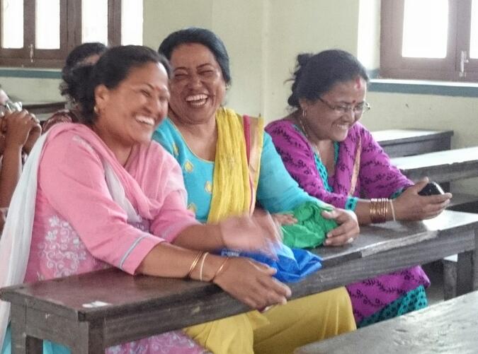 Kvinnorna i terapiprogrammet i Kirtipur, Kathmandu