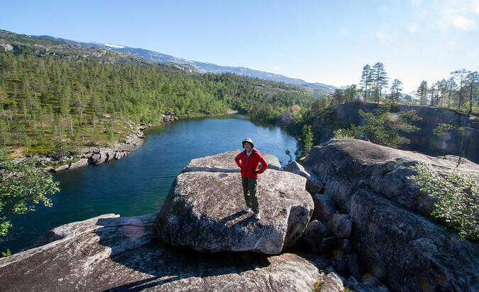 Sjö nedanför vattenfallet - 28:e juli 2010.