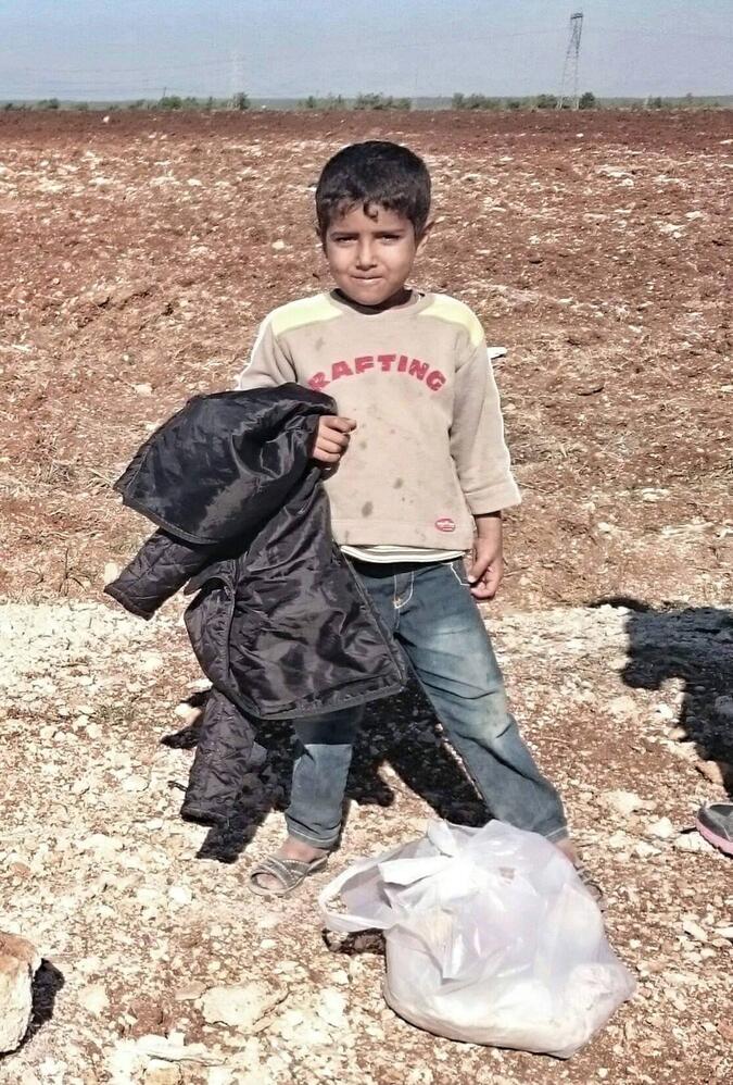 Pojke från Syrien.