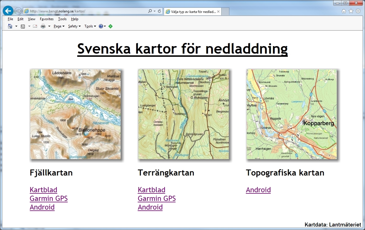 Topografisk karta sverige