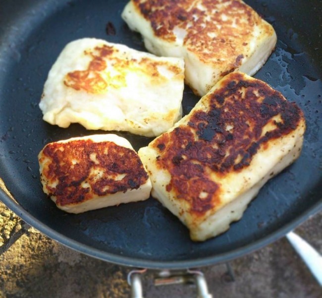 Stekt halloumi