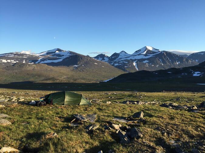 Mårmamassivet i bakgrunden