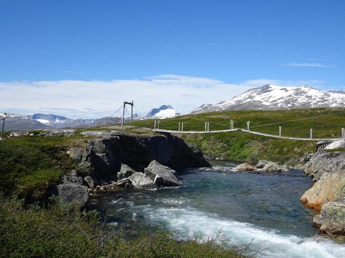 Bron över Caihnajohka.