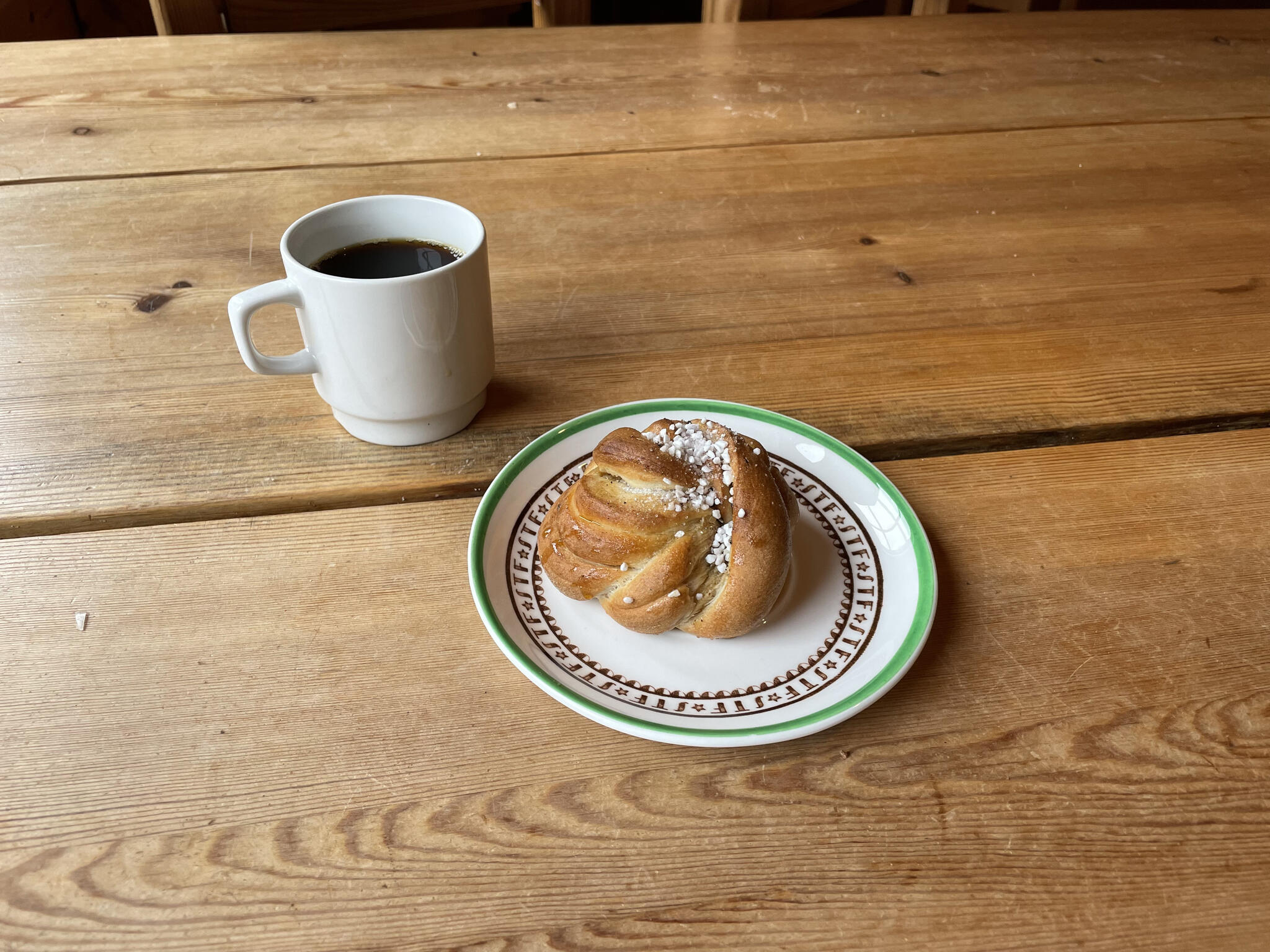Lite kaffe och bulle är man väl värd Lite kaffe och bulle är man väl värd