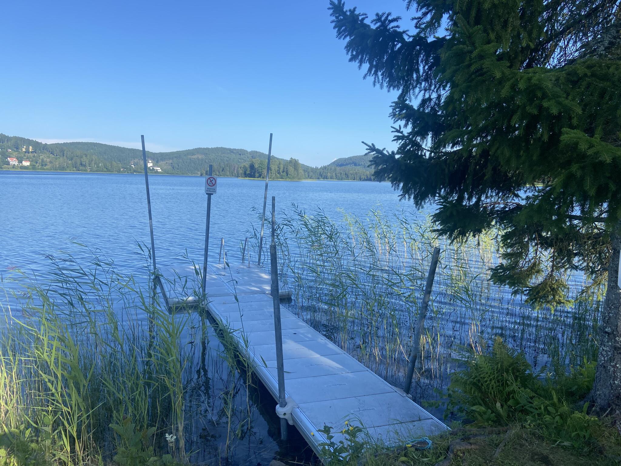 På Lappudden tog jag mig ett skönt dopp. Varmt och skönt i vattnet.