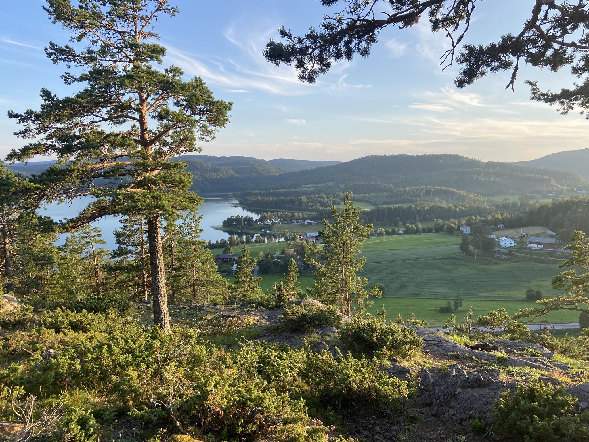 Fantastisk utsikt från Körningsberget.