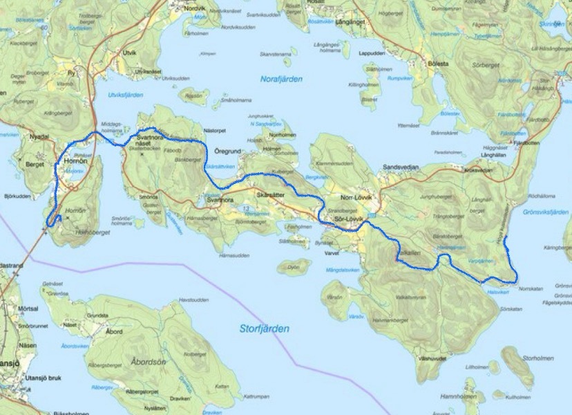 21 km och 648 höjdmeter.