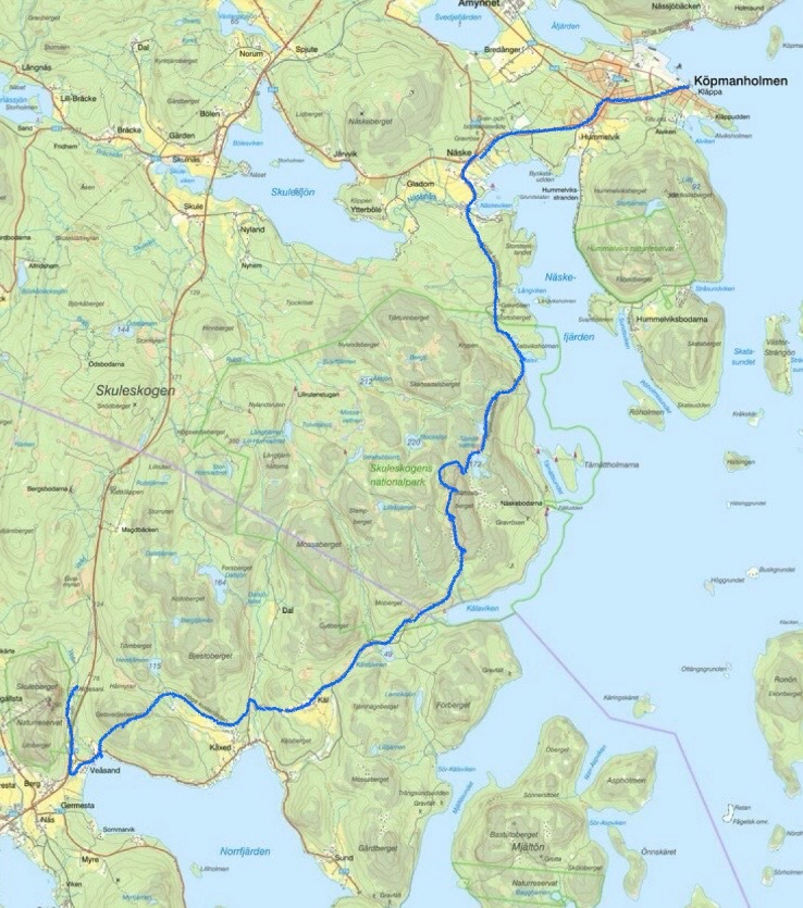 34 km och 1269 höjdmeter