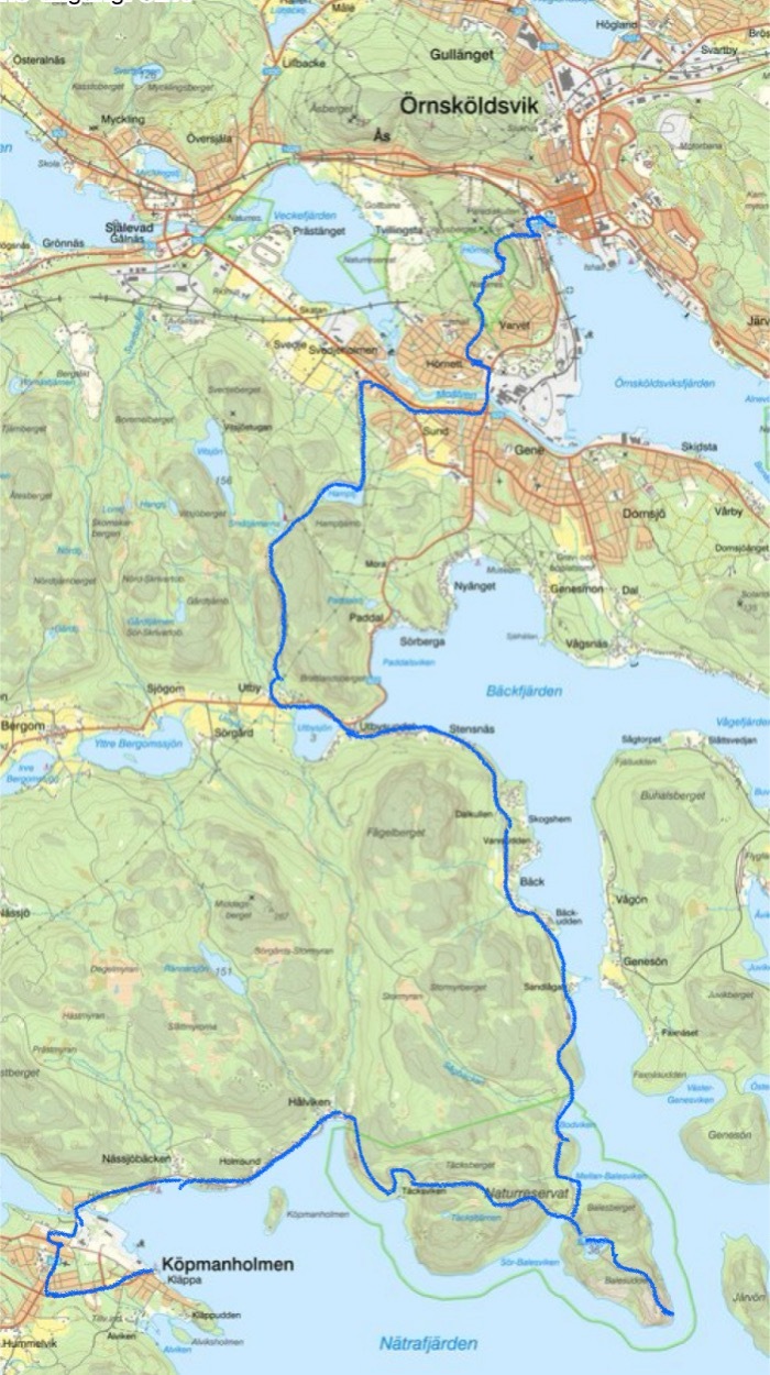 42 km och 961 höjdmeter