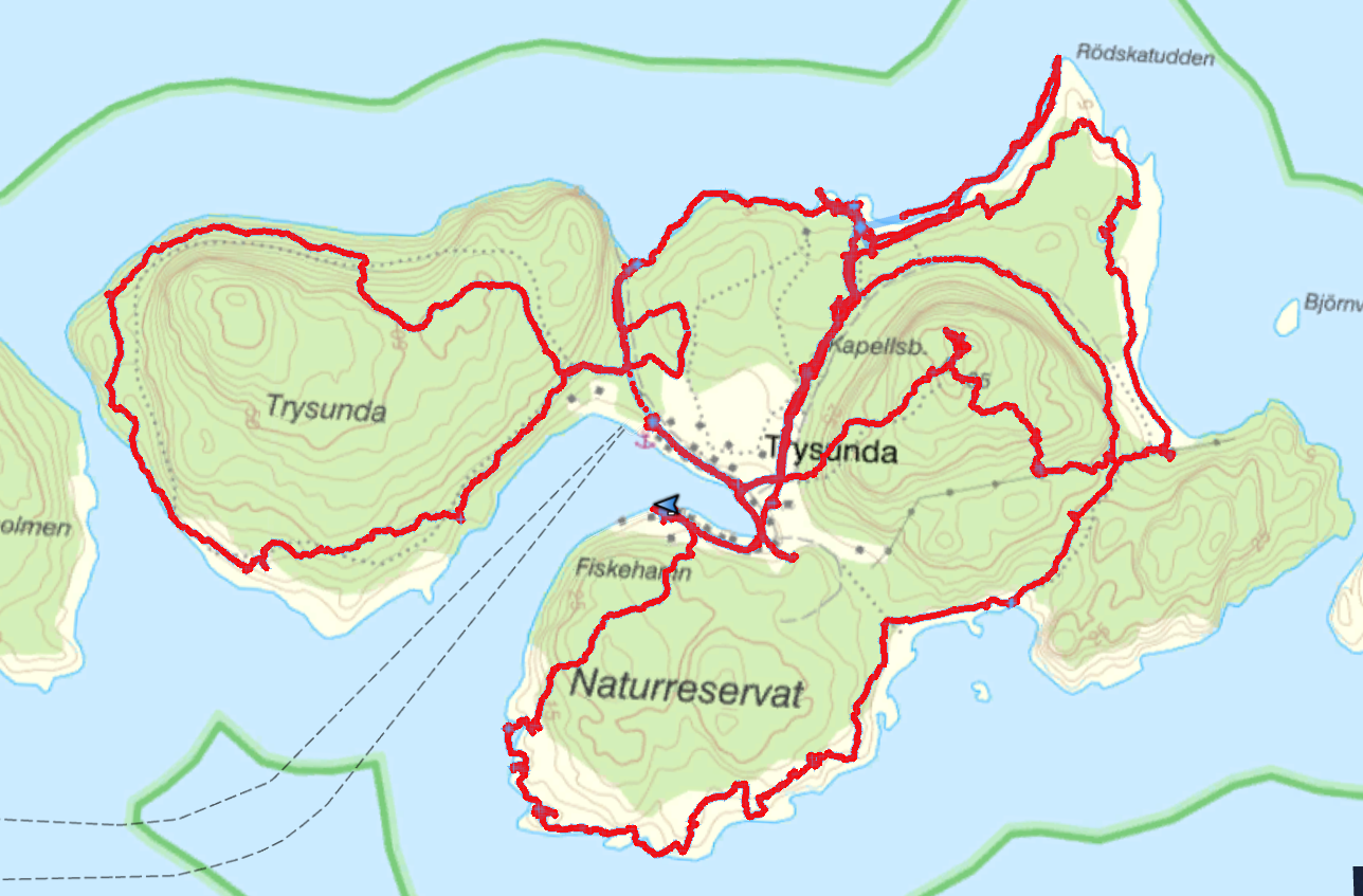 18 km och 427 höjdmeter