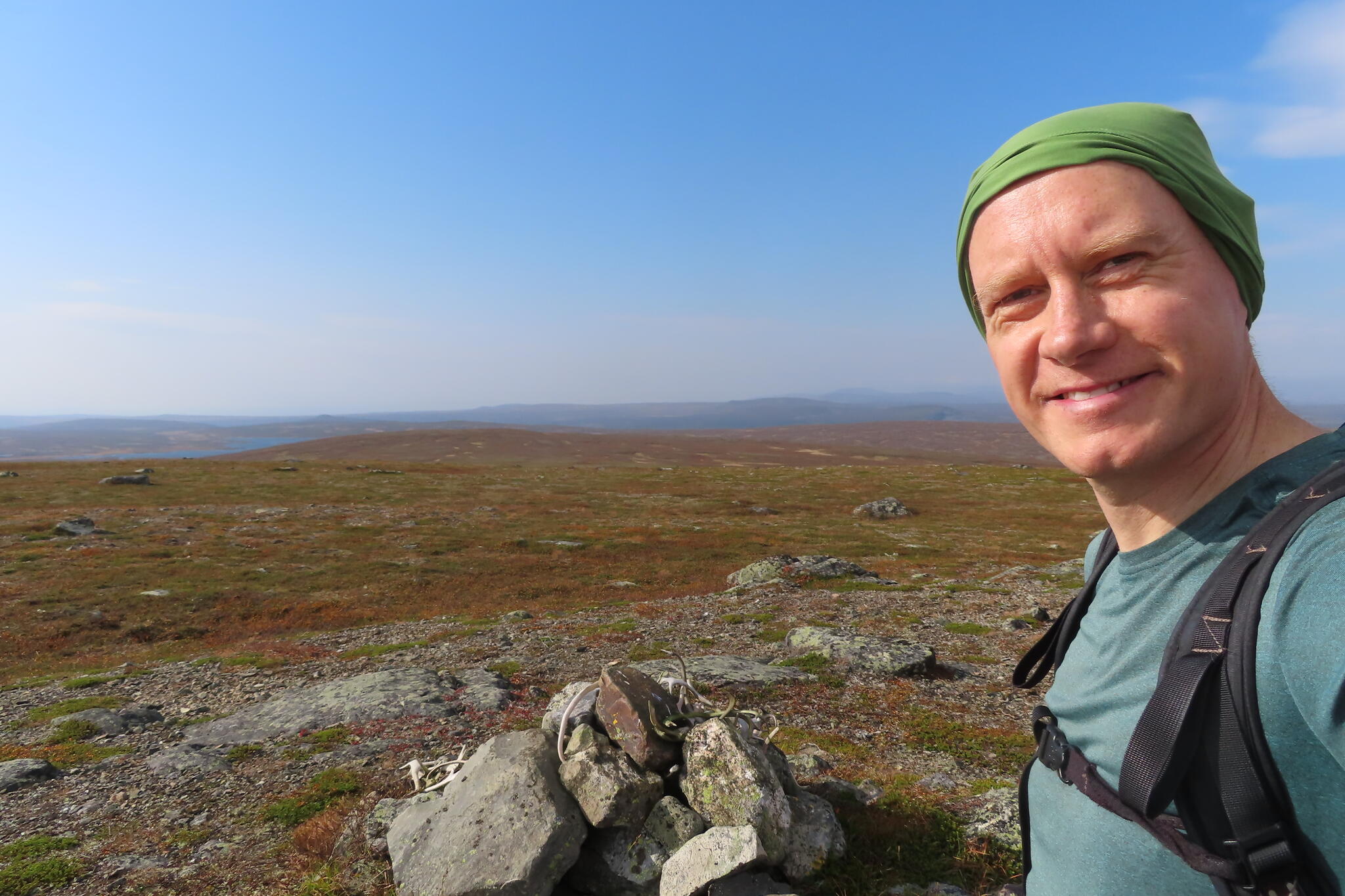 Uppe på Prästlekarfjället.