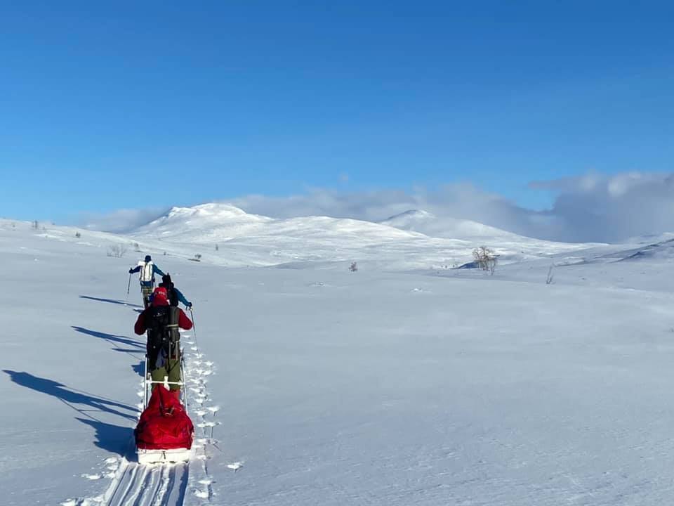 Äntligen uppe på kalfjället!