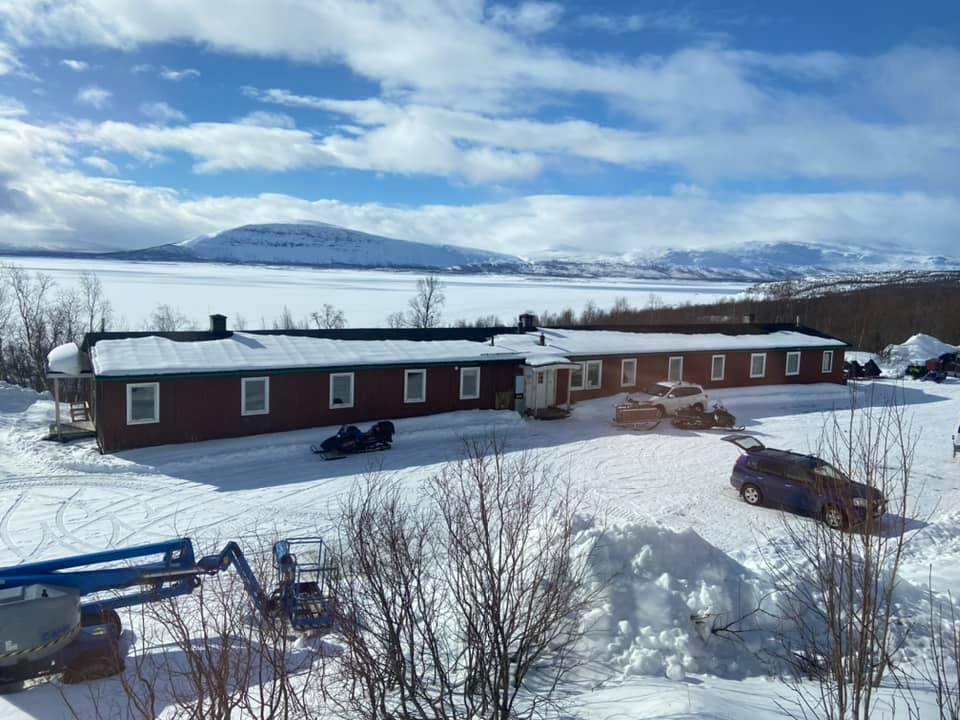 Utsikt från vårt rum i Ritsem.