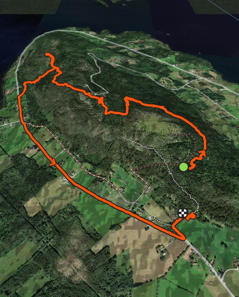 Ca 9 km och 350 höjdmeter
