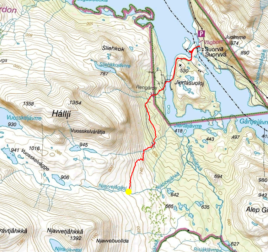 11 km och 418 höjdmeter