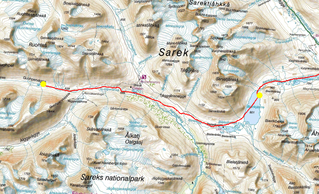 21 km och 222 höjdmeter