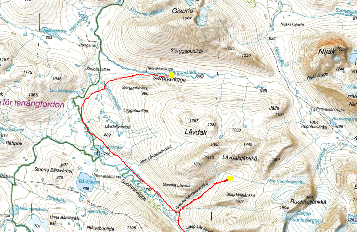 21 km och 340 höjdmeter
