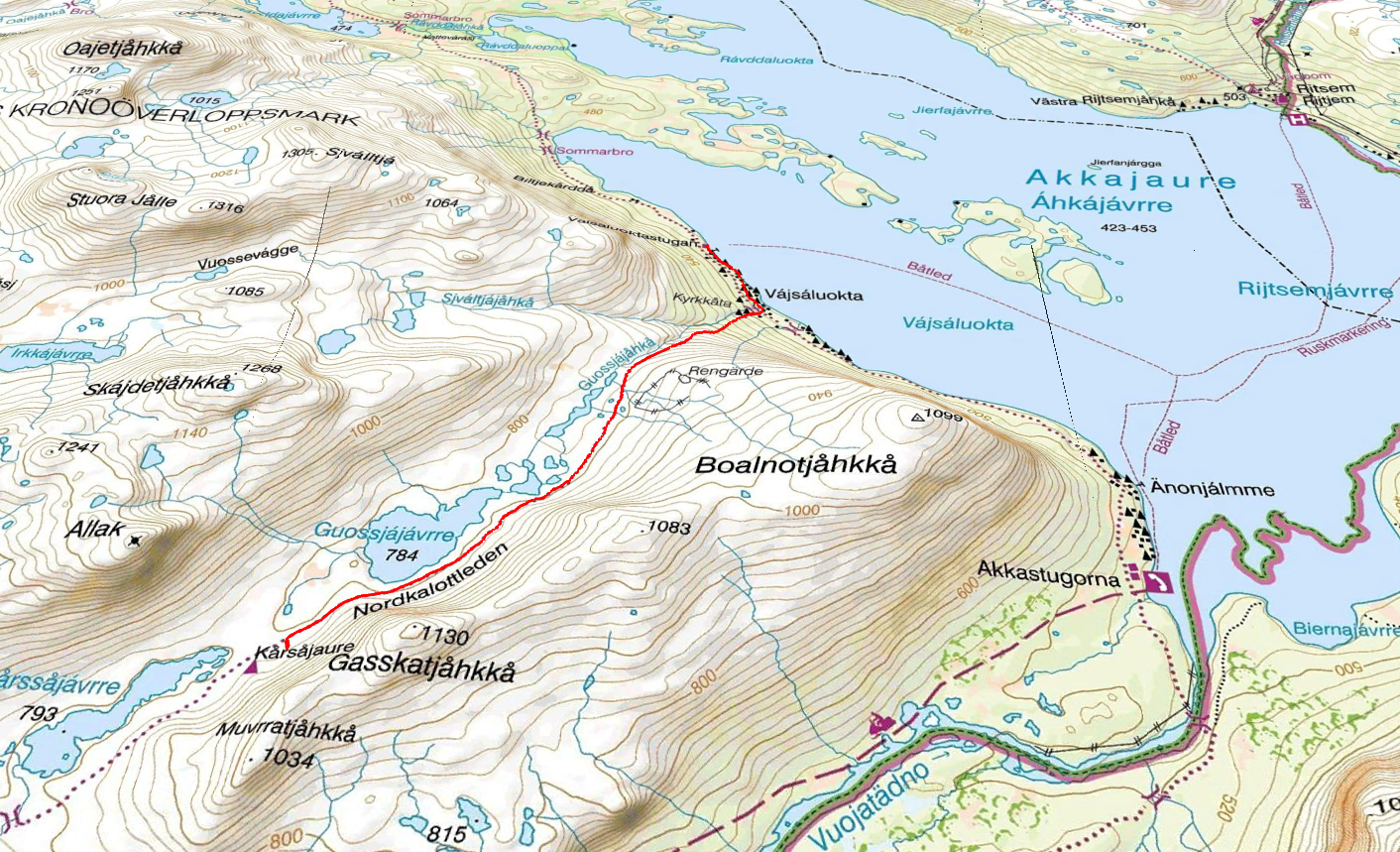 11 km och 506 höjdmeter