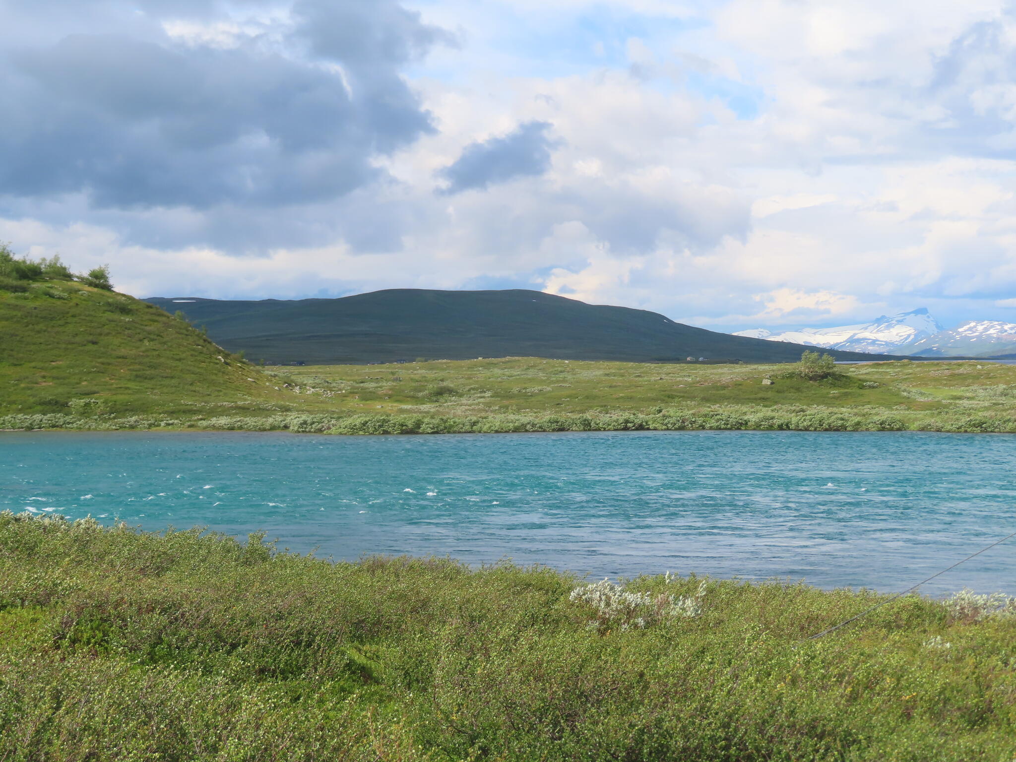 Mycket vattendragens vatten i Padjelanta är turkost då mycket av det kommer från glaciärer.