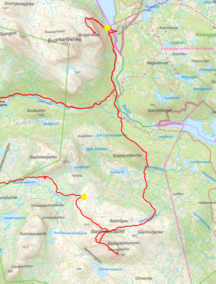 30 km, 953 höjdmeter