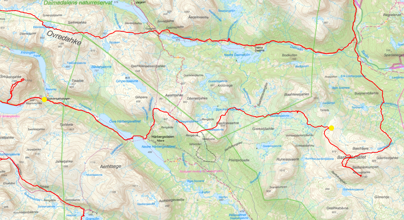 35 km, 675 höjdmeter