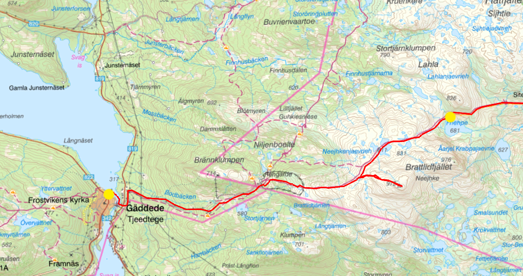 18 km, 392 höjdmeter