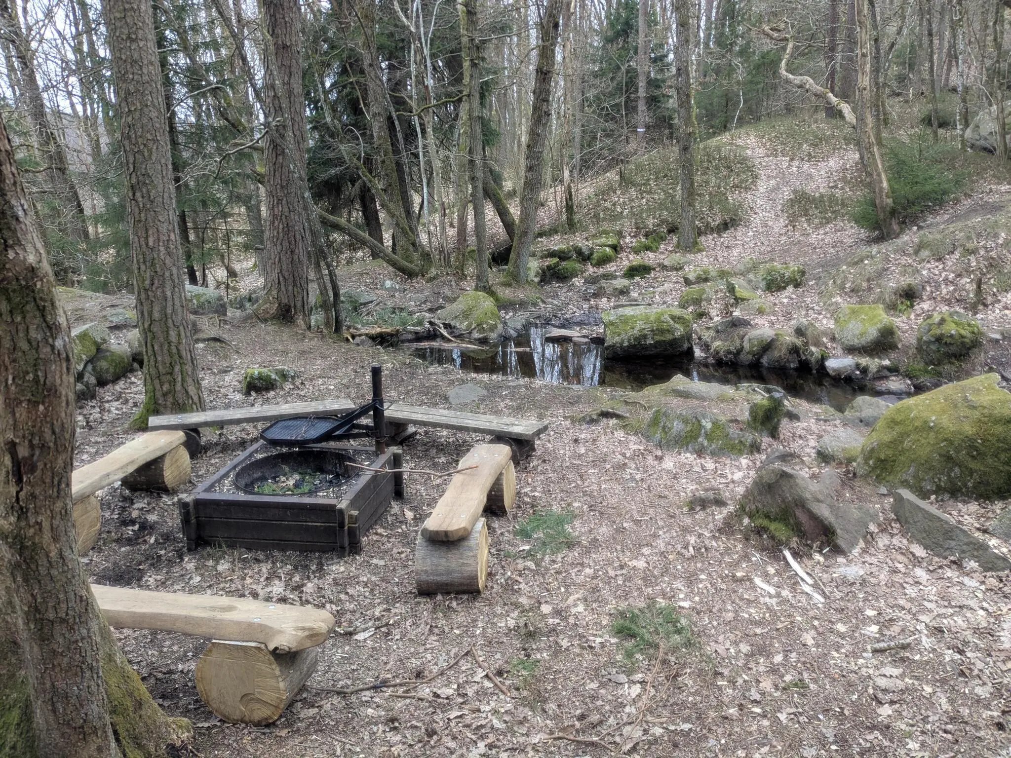 Prima fikaställe längs Sandsjöbackaleden