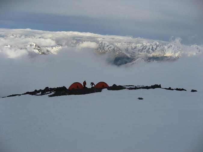 Vårt camp på 4530 m.