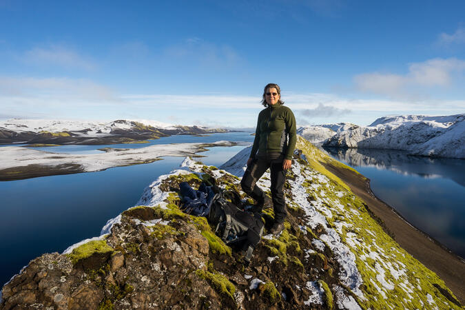 Det är inte Funäsfjällen som ni förstår. Jag brukar inte ta selfies så denna bild från Island får duga!