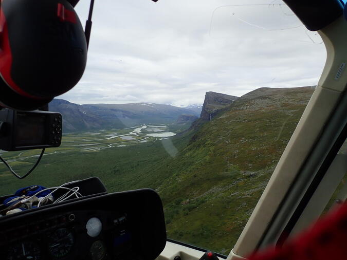 Rapadalen från Helikopter