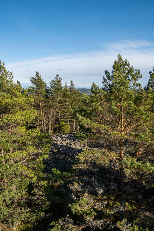 Stenhög på Björnerödspiggen