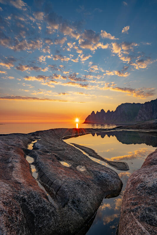 Midnattssolen på Senja