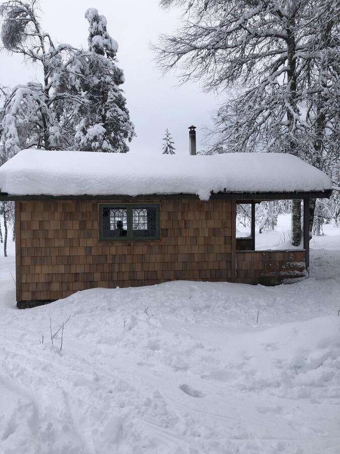 Den renoverade stugan vid Dragberget.