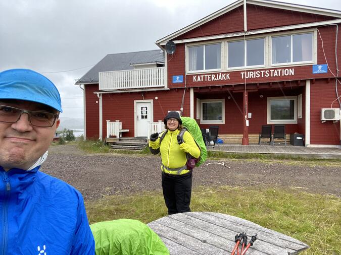 Start i ett öde och regnigt Katterjåkk