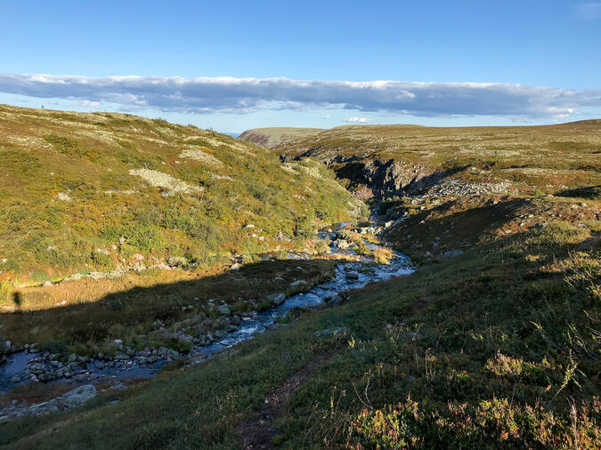 Stora Göljån ner mot Göljådalen