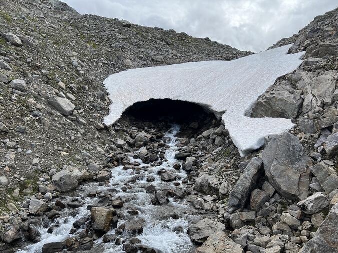 Istunnel vid Östra Bunnertjärnen